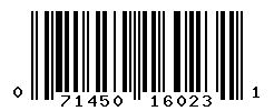 upc 071450160231 barcode image