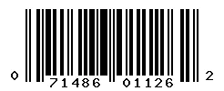 UPC barcode 071486011262