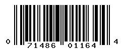 UPC barcode 071486011644