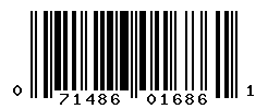 UPC barcode number 071486016861