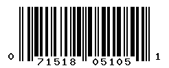 UPC barcode number 071518051051