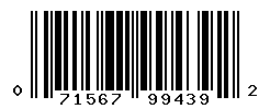 UPC barcode number 071567994392