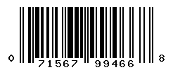 UPC barcode number 071567994668