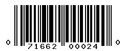 UPC 071662000240 barcode image