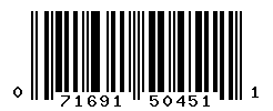 upc 071691504511 barcode image
