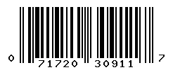 UPC barcode 071720309117