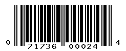 upc 071736000244 barcode image