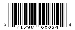 upc 071798000244 barcode image
