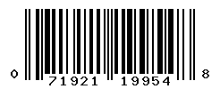 UPC barcode number 071921199548
