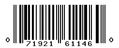 UPC 071921611460 barcode image