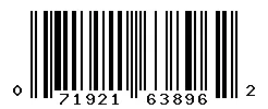 UPC barcode 071921638962