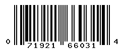 upc 071921660314 barcode image