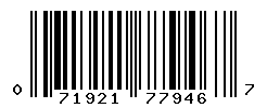 UPC barcode number 071921779467