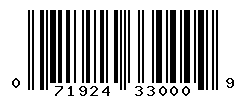 upc 071924330009 barcode image