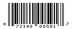 UPC barcode number 072140005917