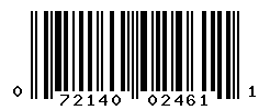 UPC barcode number 072140024611