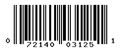 UPC barcode number 072140031251