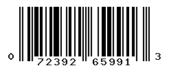 UPC barcode number 072392659913