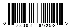 072392852505 barcode