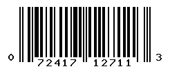 UPC barcode 072417127113