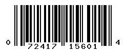 UPC barcode number 072417156014