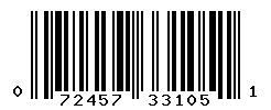 UPC barcode number 072457331051