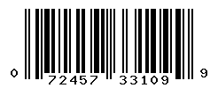 UPC barcode number 072457331099