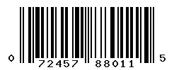 UPC barcode 072457880115