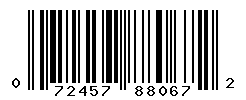 upc 072457880672 barcode image