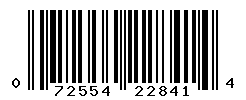 UPC barcode number 072554228414