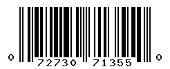 UPC barcode number 072730713550