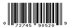 UPC barcode number 072745905209