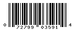 UPC barcode number 072799035914