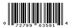 UPC 072799035914 barcode image