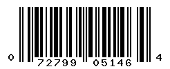 UPC barcode number 072799051464