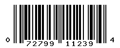 UPC barcode number 072799112394