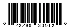 UPC barcode 072799335120