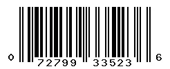 UPC barcode 072799335236