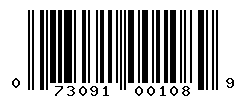 upc 073091001089 barcode image