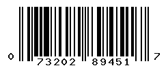 UPC barcode number 073202894517