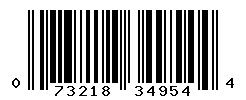 UPC barcode number 073218349544