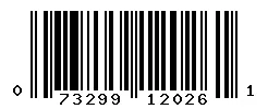 073299120261 barcode