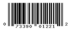 UPC barcode number 073390012212