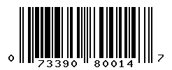 UPC barcode number 073390800147