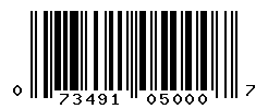 UPC barcode number 073491050007
