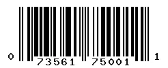 UPC barcode 073561750011