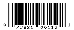 upc 073621001121 barcode image