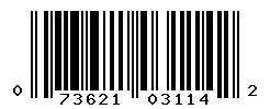 UPC 073621031142 barcode image