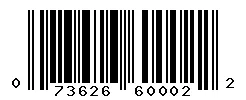 UPC 073626600022 barcode image