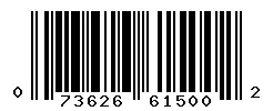 UPC barcode 073626615002